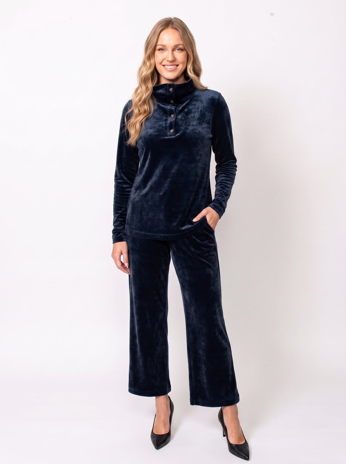 Microfleece Drawstring Cropped Pant