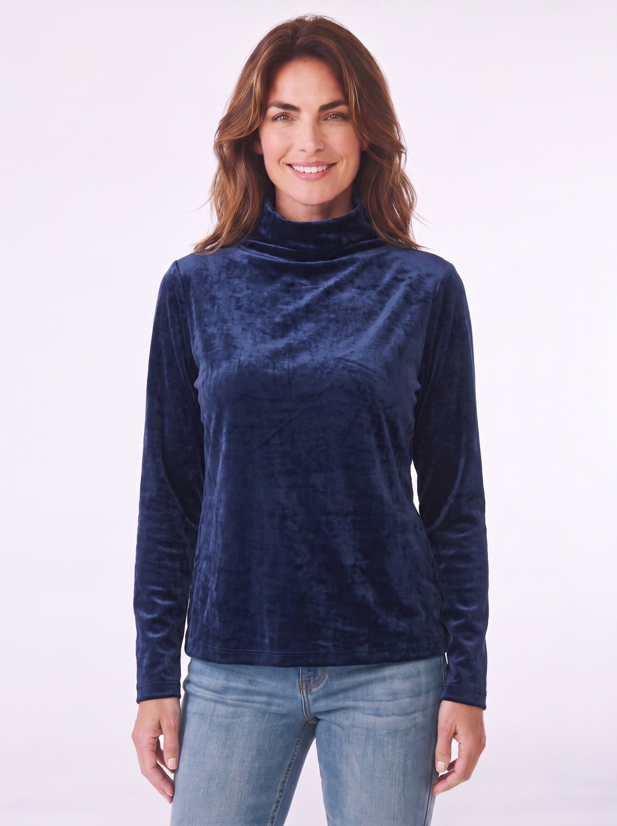 Microfleece Funnel Neck Top