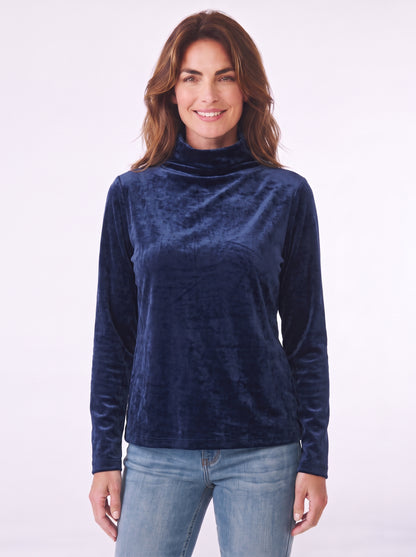 Microfleece Funnel Neck Top