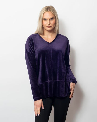 Plush Micro Fleece Matching V-Neck