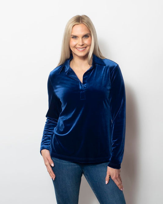 PlushTech Velvet Johnny Collared Shirt