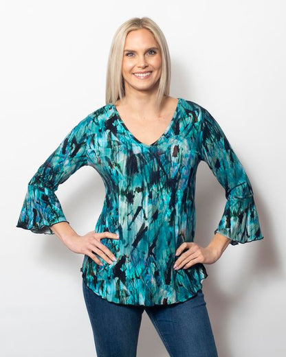 Viscose V-Neck Blouse