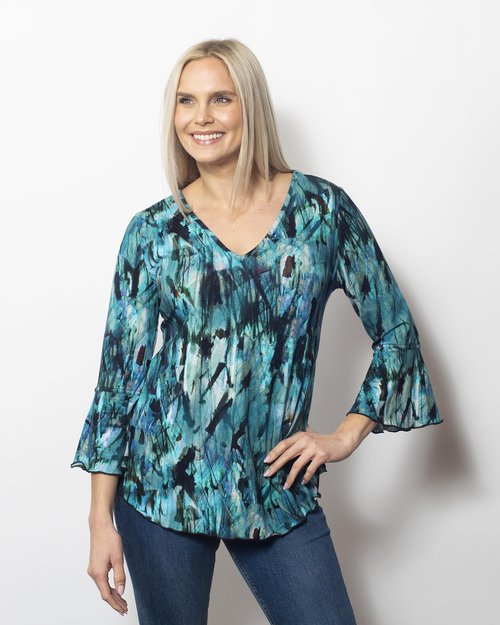 Viscose V-Neck Blouse