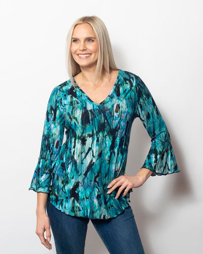 Viscose V-Neck Blouse