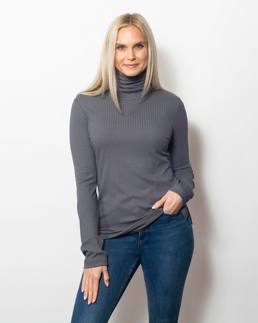 Cashmerette Rib Knit Turtle Neck