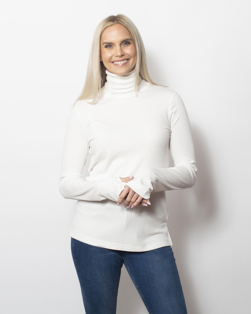 Cashmerette Rib Knit Turtle Neck