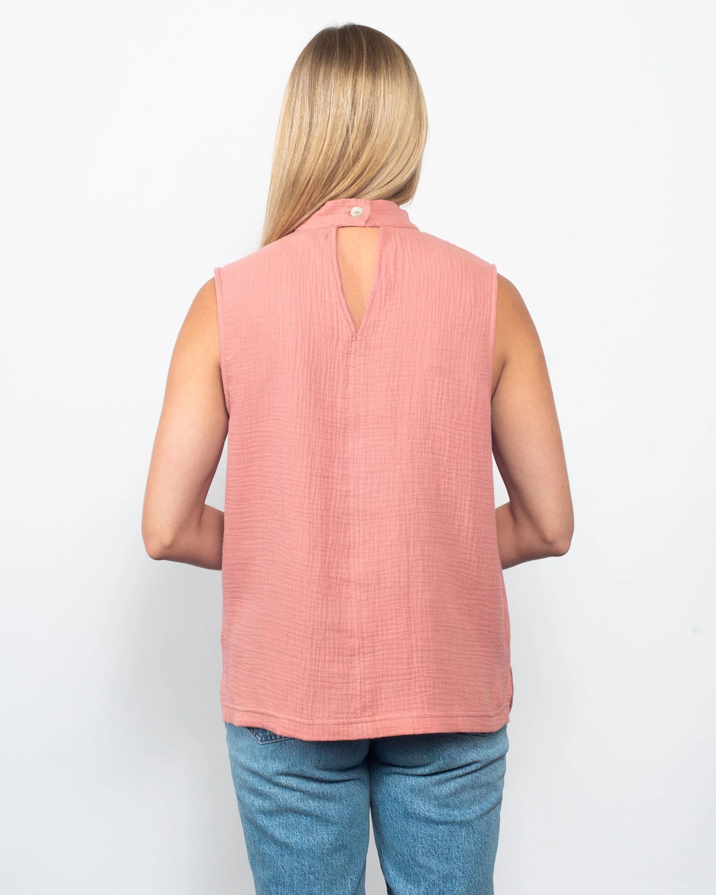 Organic Cotton Gauze Halter Top