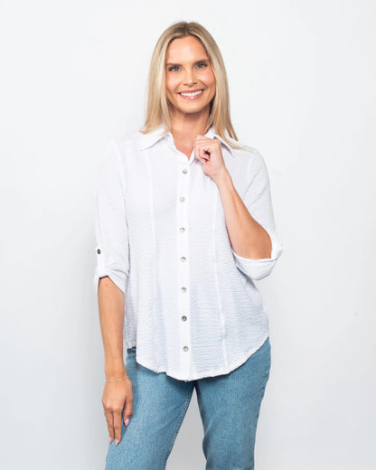 Seersucker Matching Button Shirt