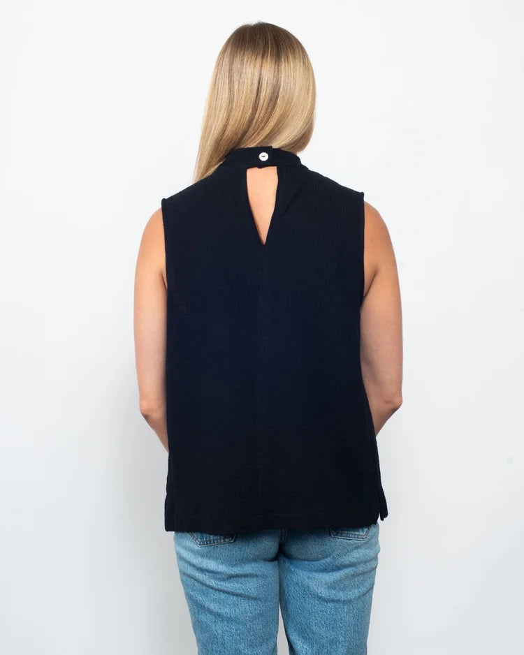 Organic Cotton Gauze Halter Top