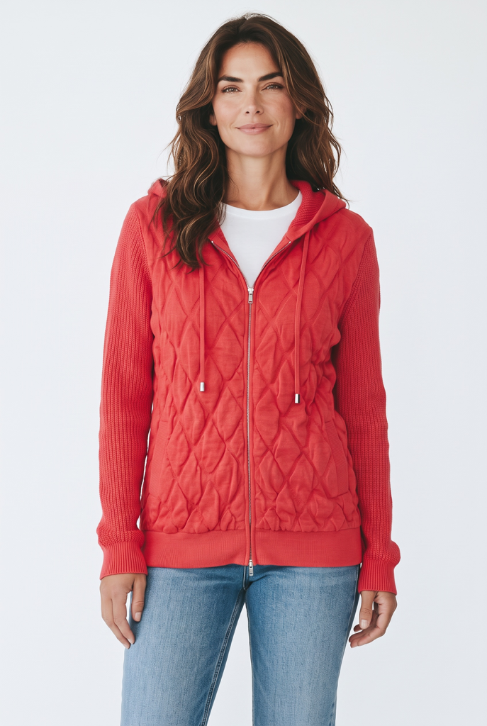 Quilted Sweater Jacket