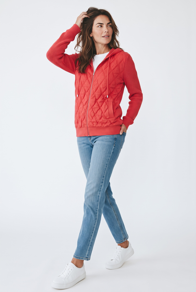 Quilted Sweater Jacket