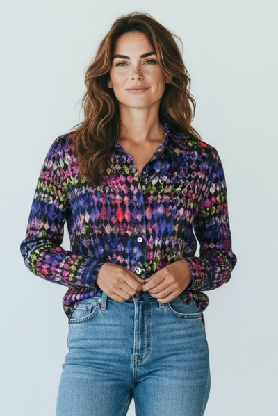 Crinkle Buttoned Longsleeve Shirt