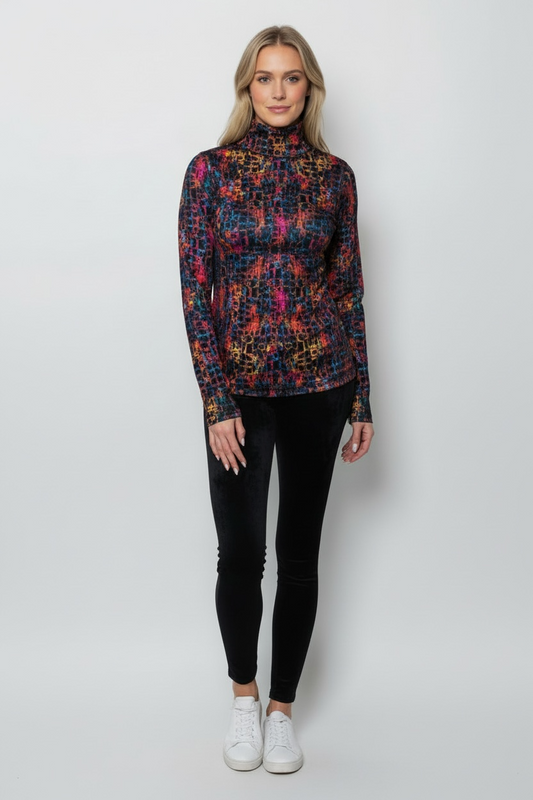 Microfiber Turtleneck