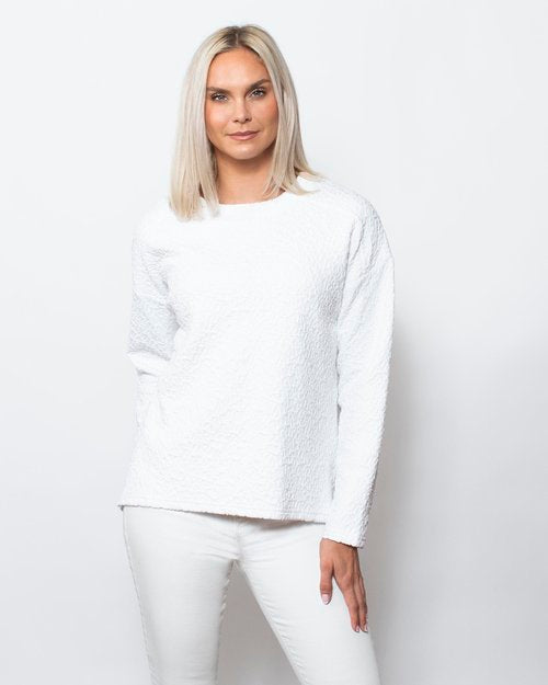 Textured Jacquard Sweatshirt