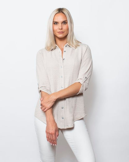 Seersucker Matching Button Shirt