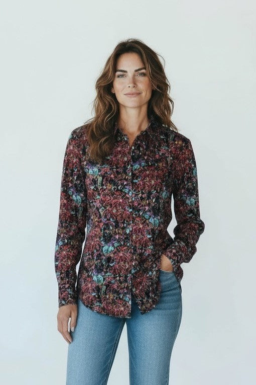 Crinkle Buttoned Longsleeve Shirt