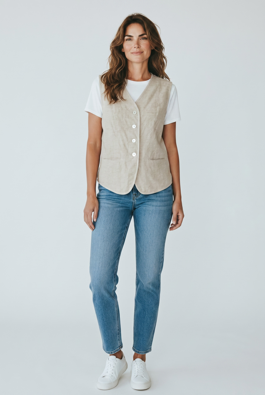 Cotton/Viscose Vest
